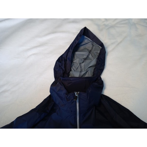 COLUMBIA Switchback™ III  Rain Jacket Navy Blue Hood Pockets Size L - Picture 7 of 16
